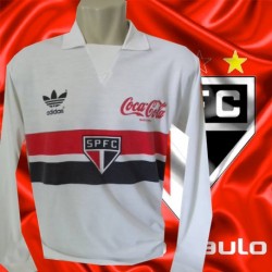 Camisa retrô São paulo logo 1988 coca cola