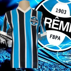  - Camisa retrô listrada Grêmio 1977 - Olympicus