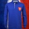 Camisa retrô França branca rugby ML- 1977