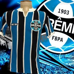 Camisa retrô Grêmio listrada ML- Olympicus