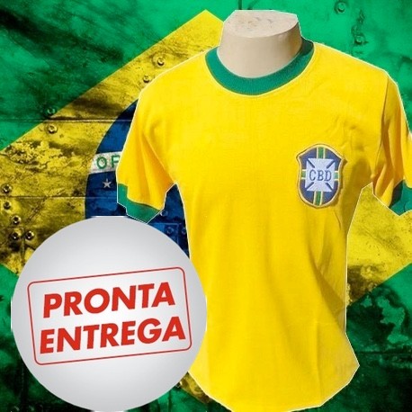 Camisa Retrô Seleção Brasileira - 1970