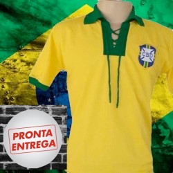 Camisa Retrô Seleção Azul Manga Curta -1978