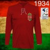 Camisa retrô Hungria vermelha Puskas