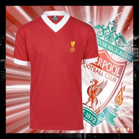 Camisa retrô Liverpool Tradicional gola V - ENG
