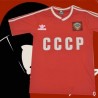 Camisa retrô CCCP vermelha logo 1980