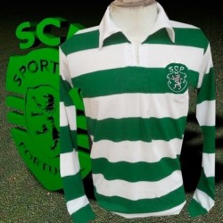 Camisa Retrô Sporting de Portugal ML 1965 - POR