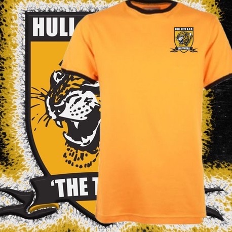 Camisa Retrô Hull city gola V 1970- ENG