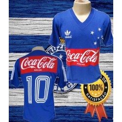 Camisa retrô Cruzeiro coca cola - 1987