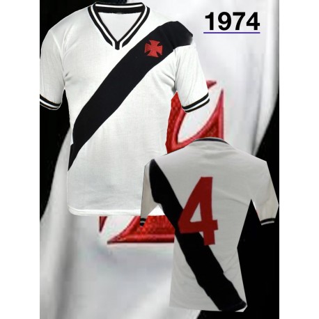 Camisa retrô Vasco branca - 1974 