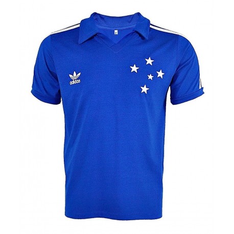 Camisa retrô Cruzeiro estile retrô azul - 1987