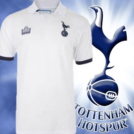 Camisa retrô Tottenham Hotspur Spurs branca 1978