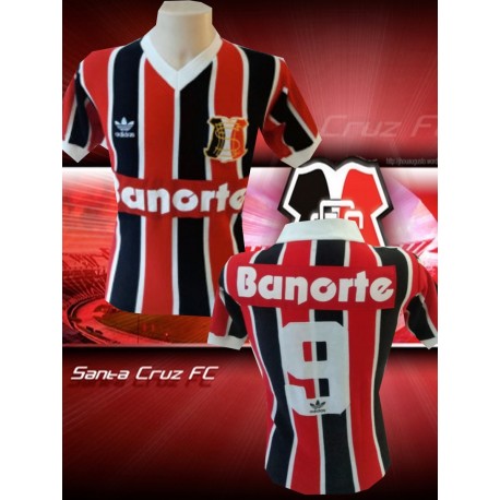 Camisa retrô Santa Cruz tricolor Banorte