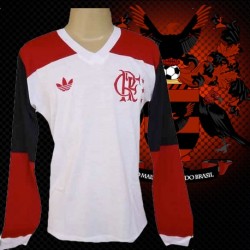 Camisa retrô Flamengo - 1981 manga longa
