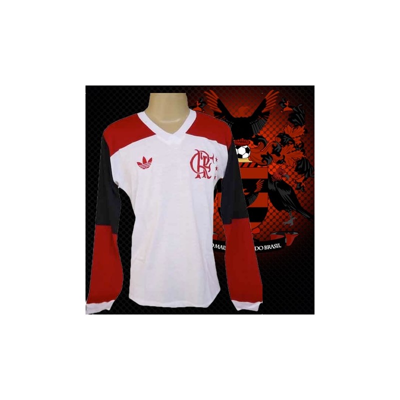 camisa retro flamengo manga longa