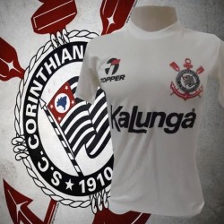 Camisa retrô Corinthians 1985-88 branca kalunga