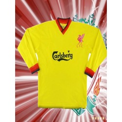 Camisa retrô Liverpool ML amarela Carlberg - ENG 1992