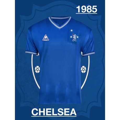 Camisa retrô Chelsea branca 1980 - ENG