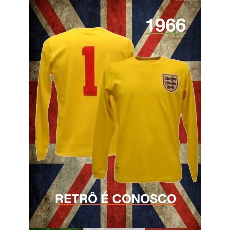 Camisa retrô manga longa Inglaterra -1966