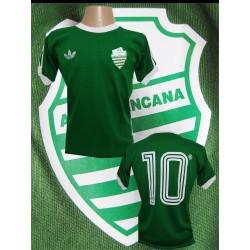  Camisa retrô AA Francana verde 1980
