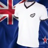 Camisa retrô logo Nova -Zelândia branca - 1982
