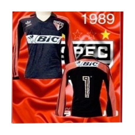 Camisa retrô São Paulo campeão Paulista - 1987 Bic Tricolor
