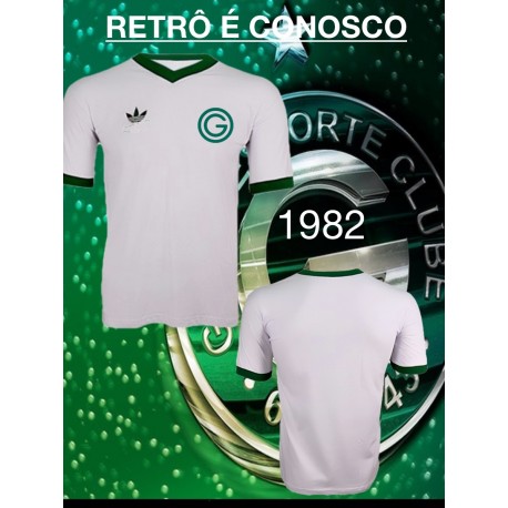 Camisa retro Goiás logo branca 1987