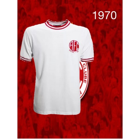 Camisa retrô América de Natal branca 1970