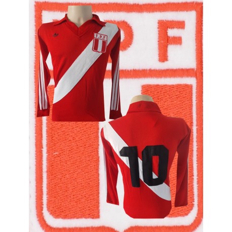 Camisa retrô Peru vermelha- 1978