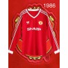 Camisa retrô Manchester United Sharp ML 1986- ENG