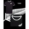 Camisa retrô All blacks 1970 gola careca