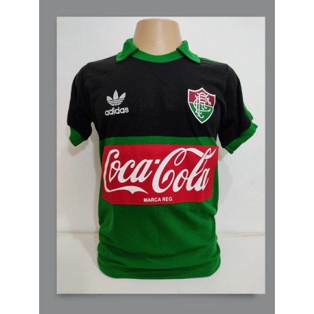 Camisa retrô Fluminense goleiro coca cola 1984