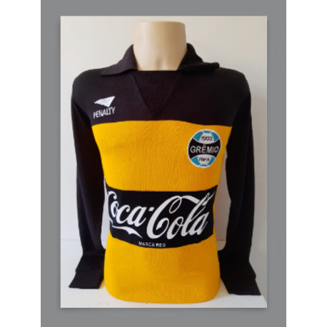 - Camisa retrô Grêmio Mazarópi coca cola ML-1989