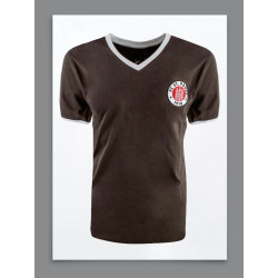 Camisa retrô Fc St Pauli Marrom 1970