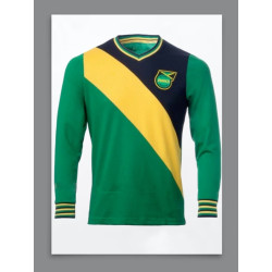 Camisa Retrô Jamaica verde/preta ML