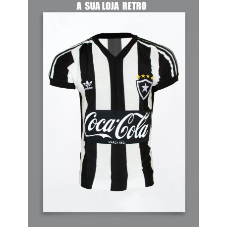 Camisa retrô Botafogo logo - 1988 coca preta