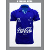 Camisa retrô Cruzeiro Finta azul gola em V - 1990