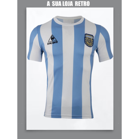 Camisa retrô da Argentina le coq - 1980