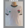 Camisa retrô Fluminense gola V branca - 1964