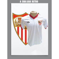 Camisa Retrô Sevilla FC branca 1976-77 - ESP