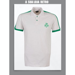 Camisa retrô polo rugby Irlanda