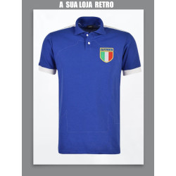 Camisa retrô polo rugby Italia