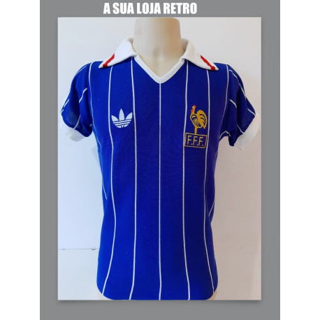 Camisa Retrô da França ML - 1982