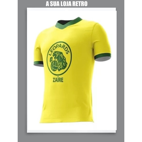 Camisa retrô Zaire amarela- 1974