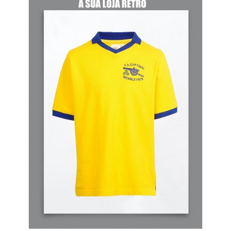 Camisa Retrô Arsenal 1978- 79 amarela - ENG