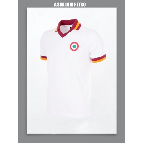 Camisa retrô AS Roma branca 1970 - ITA