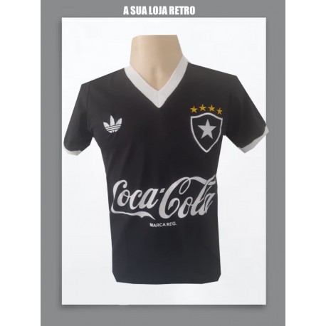 Camisa retrô Botafogo 1980 preta
