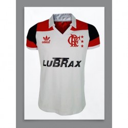 Camisa retrô Flamengo branca - 1980