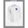 Camisa retrô de rugby França branca ML-1980