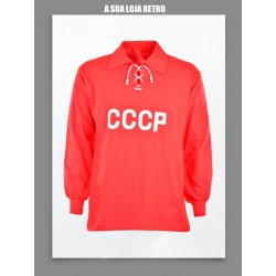 Camisa retrô CCCP vermelha cordinha ML