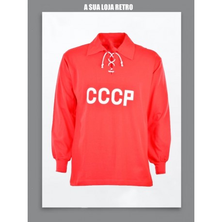 Camisa retrô CCCP vermelha cordinha ML